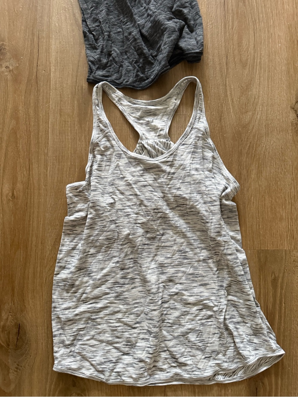 Lululemon Racerback Cotton Tank Bundle-Light Gray & Charcoal